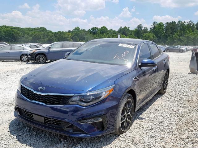 5XXGV4L28KG301525 - 2019 KIA OPTIMA SXL BLUE photo 2