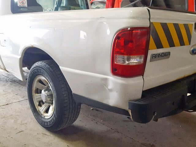 1FTYR10D99PA50241 - 2009 FORD RANGER WHITE photo 9