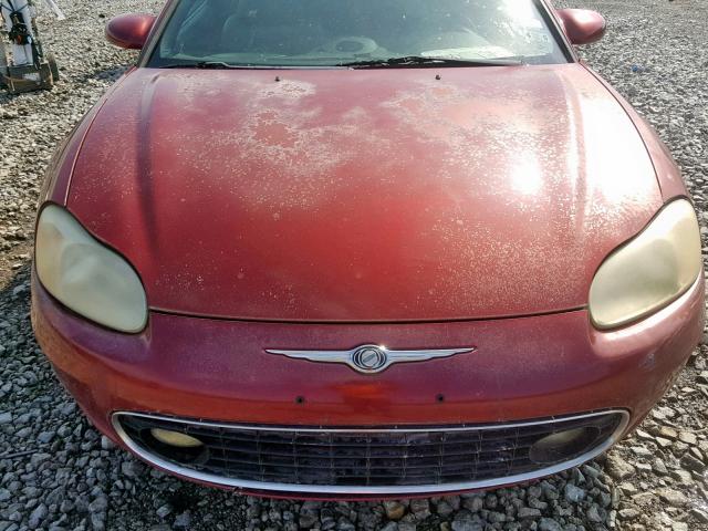 4C3AG52H31E155942 - 2001 CHRYSLER SEBRING LX RED photo 9