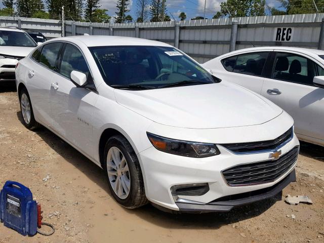 1G1ZD5ST1JF209254 - 2018 CHEVROLET MALIBU LT WHITE photo 1