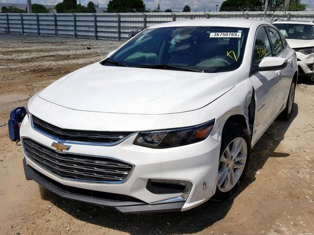 1G1ZD5ST1JF209254 - 2018 CHEVROLET MALIBU LT WHITE photo 2