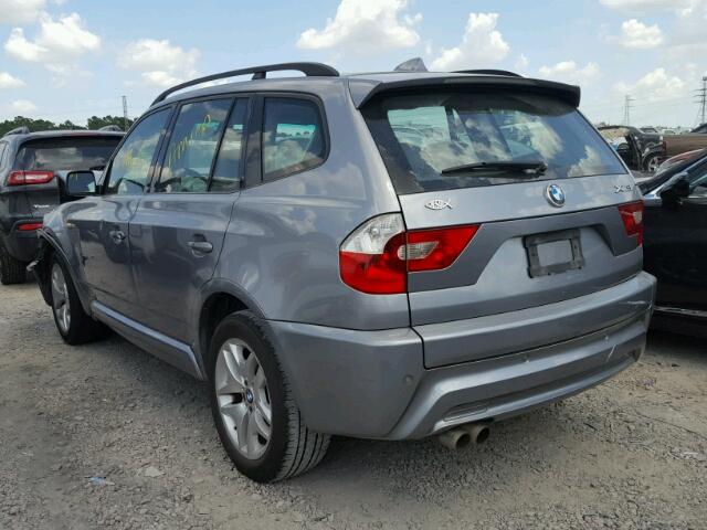 WBXPA93426WD29583 - 2006 BMW X3 3.0I SILVER photo 3