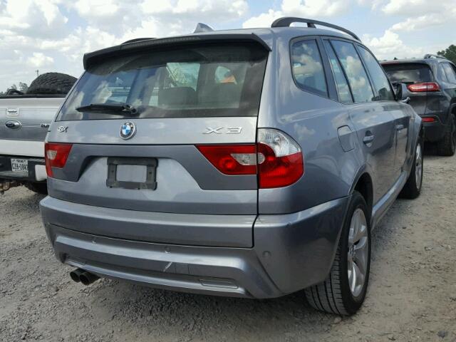 WBXPA93426WD29583 - 2006 BMW X3 3.0I SILVER photo 4