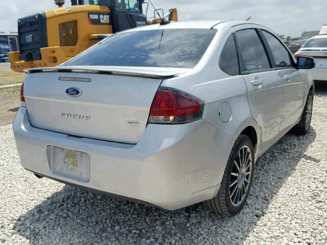 1FAHP3GN4BW121718 - 2011 FORD FOCUS SES SILVER photo 4