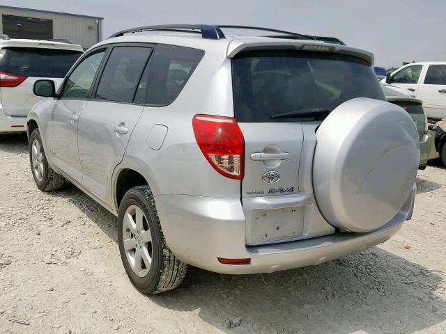 JTMZD31V976046618 - 2007 TOYOTA RAV4 LIMIT SILVER photo 3