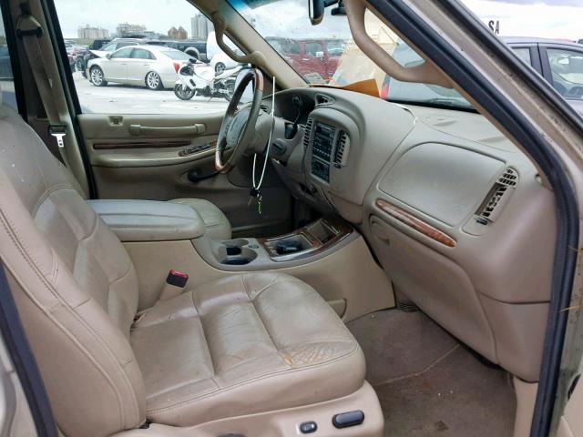 5LMEU27A6YLJ38777 - 2000 LINCOLN NAVIGATOR TAN photo 5