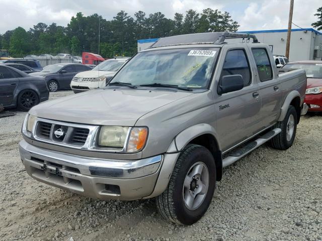 1N6ED27T1YC432920 - 2000 NISSAN FRONTIER C TAN photo 2