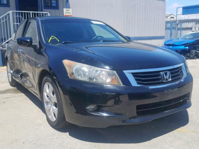 1HGCP36878A050232 - 2008 HONDA ACCORD EXL BLACK photo 1