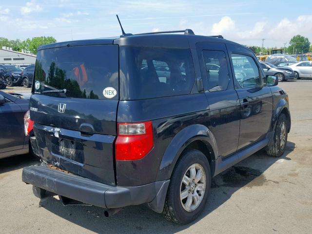 5J6YH28716L005010 - 2006 HONDA ELEMENT EX BLACK photo 4