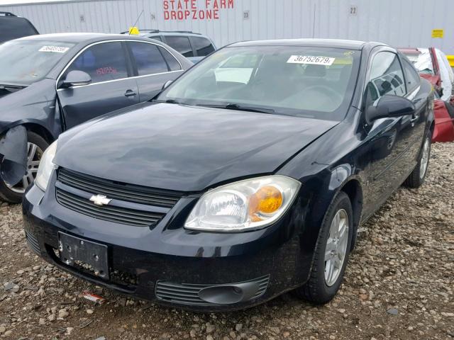 1G1AL15F067765264 - 2006 CHEVROLET COBALT LT BLACK photo 2