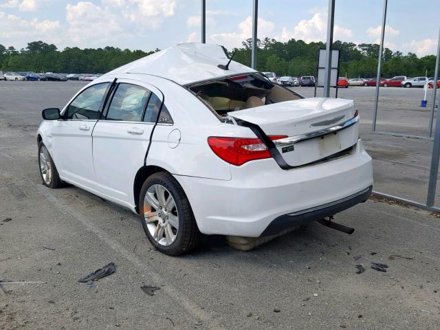 1C3CCBAB5DN697940 - 2013 CHRYSLER 200 LX WHITE photo 3