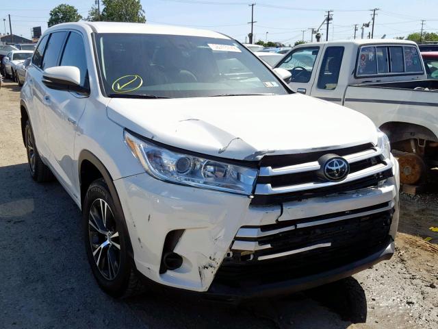 5TDBGRFH1JS045484 - 2018 TOYOTA HIGHLANDER WHITE photo 1