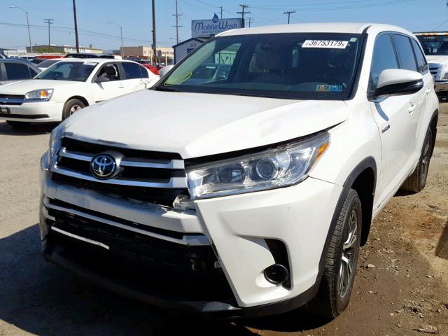 5TDBGRFH1JS045484 - 2018 TOYOTA HIGHLANDER WHITE photo 2