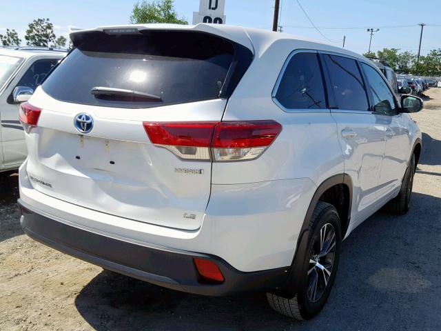 5TDBGRFH1JS045484 - 2018 TOYOTA HIGHLANDER WHITE photo 4