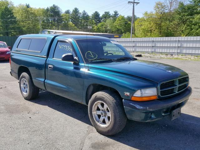 1B7FL26YXWS767247 - 1998 DODGE DAKOTA GREEN photo 1