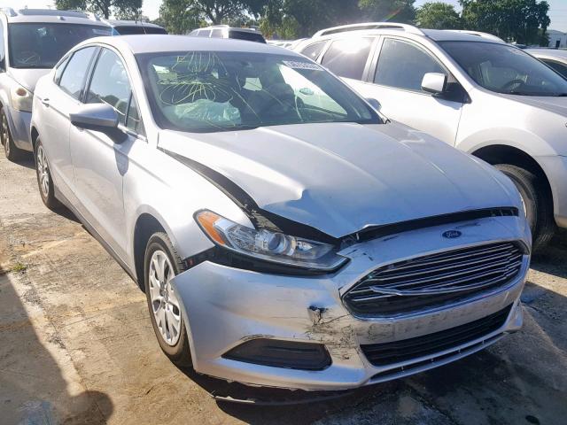 3FA6P0G79ER187468 - 2014 FORD FUSION S SILVER photo 1