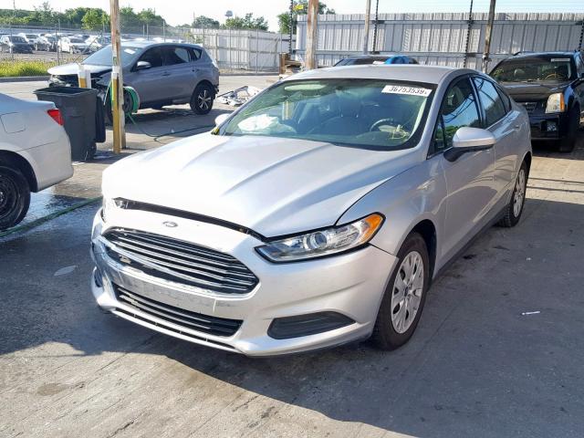 3FA6P0G79ER187468 - 2014 FORD FUSION S SILVER photo 2