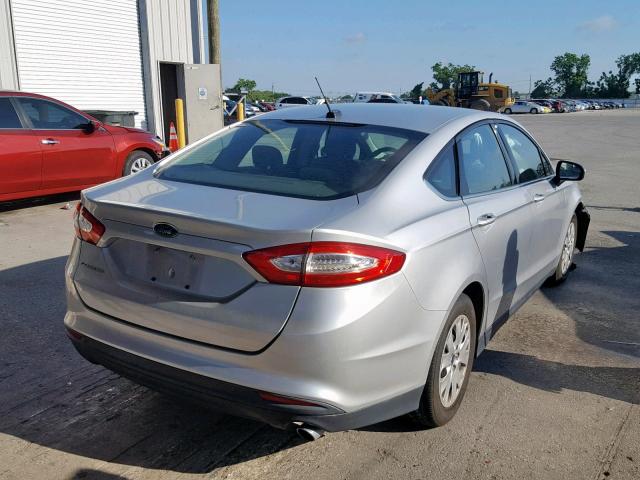 3FA6P0G79ER187468 - 2014 FORD FUSION S SILVER photo 4