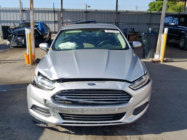 3FA6P0G79ER187468 - 2014 FORD FUSION S SILVER photo 9