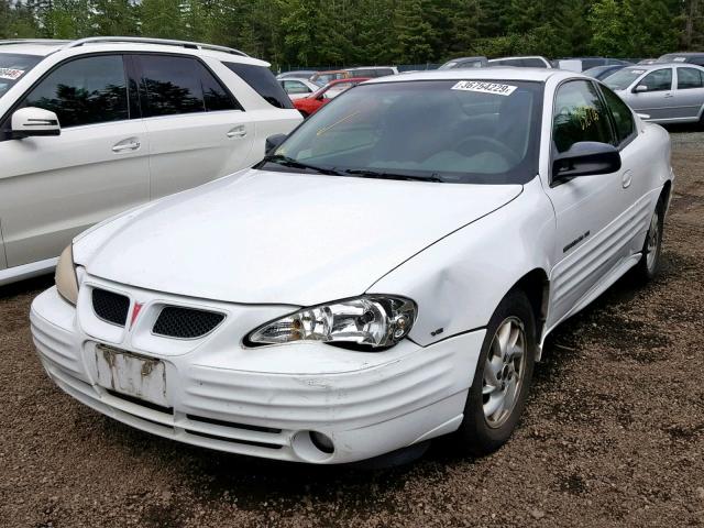 1G2NF12E41M505136 - 2001 PONTIAC GRAND AM S WHITE photo 2