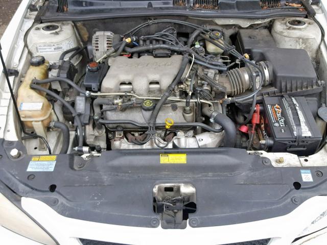 1G2NF12E41M505136 - 2001 PONTIAC GRAND AM S WHITE photo 7