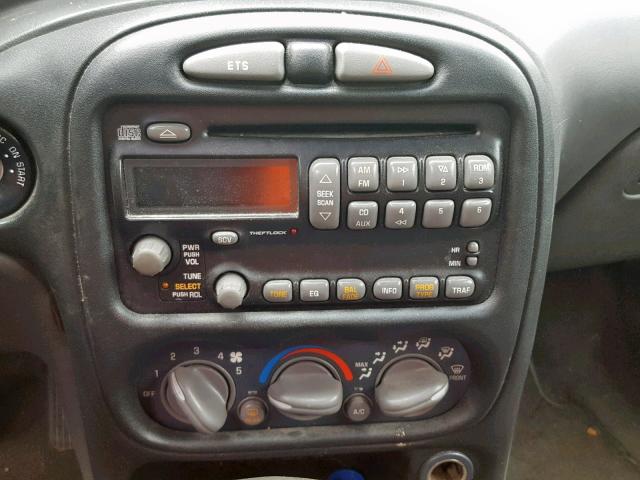 1G2NF12E41M505136 - 2001 PONTIAC GRAND AM S WHITE photo 9