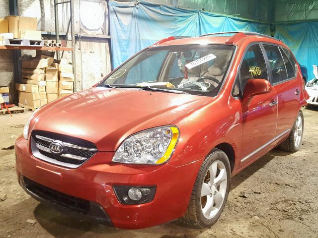 KNAFG526277060526 - 2007 KIA RONDO LX RED photo 2