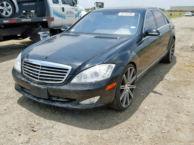 WDDNG71X27A060880 - 2007 MERCEDES-BENZ S 550 BLACK photo 2