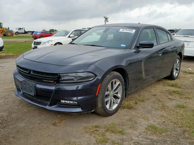 2C3CDXHG8GH210528 - 2016 DODGE CHARGER SX BLACK photo 2