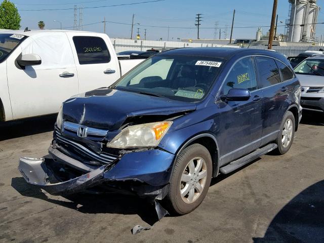 JHLRE38707C052168 - 2007 HONDA CR-V EXL BLUE photo 2