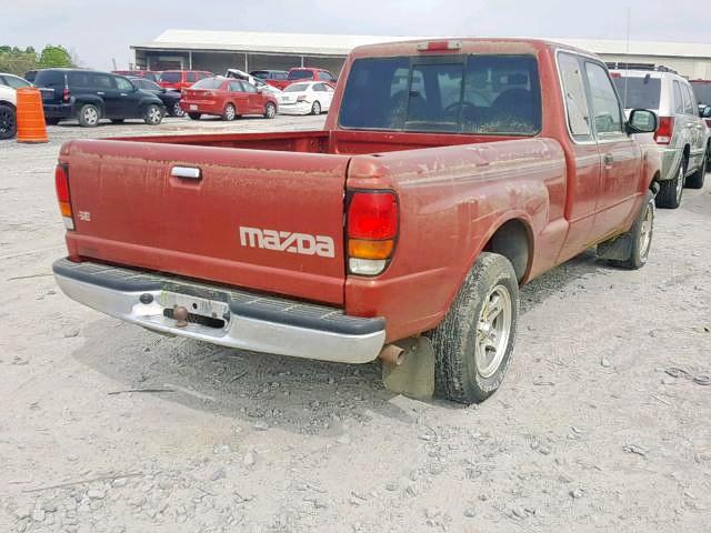 4F4YR16C3WTM31124 - 1998 MAZDA B2500 CAB RED photo 4