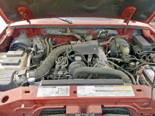 4F4YR16C3WTM31124 - 1998 MAZDA B2500 CAB RED photo 7