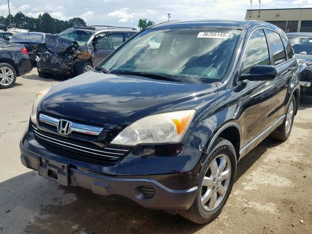 JHLRE48787C076224 - 2007 HONDA CR-V EXL BLACK photo 2