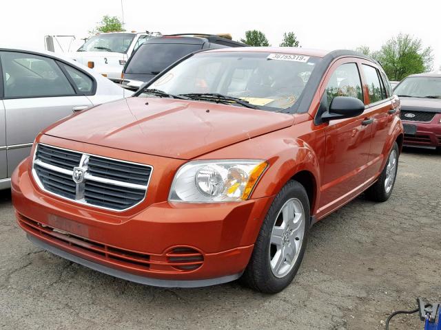 1B3HB48B78D683301 - 2008 DODGE CALIBER SX ORANGE photo 2