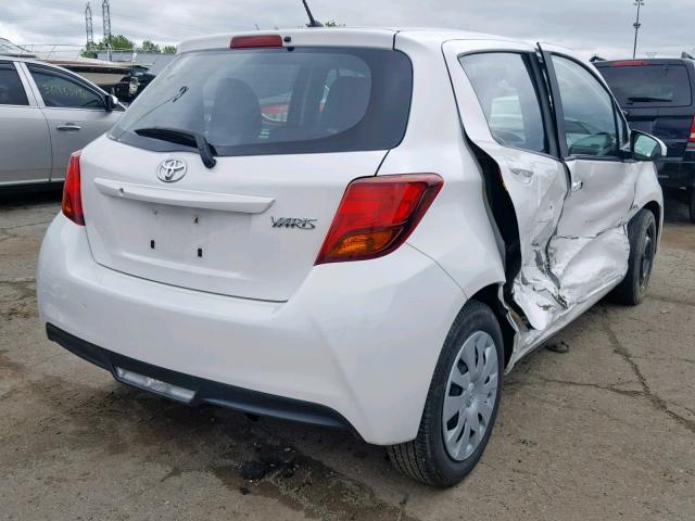 VNKKTUD32HA084962 - 2017 TOYOTA YARIS L WHITE photo 4