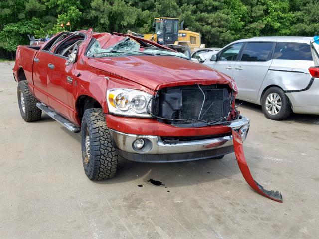 3D7KS28A58G197496 - 2008 DODGE RAM 2500 S RED photo 1