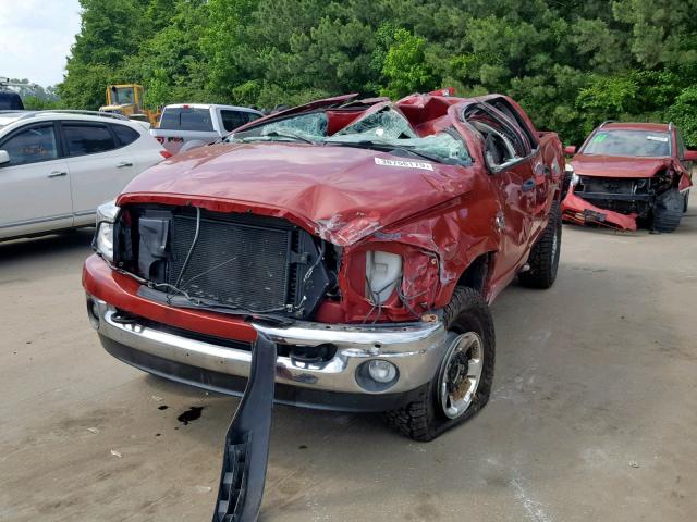 3D7KS28A58G197496 - 2008 DODGE RAM 2500 S RED photo 2