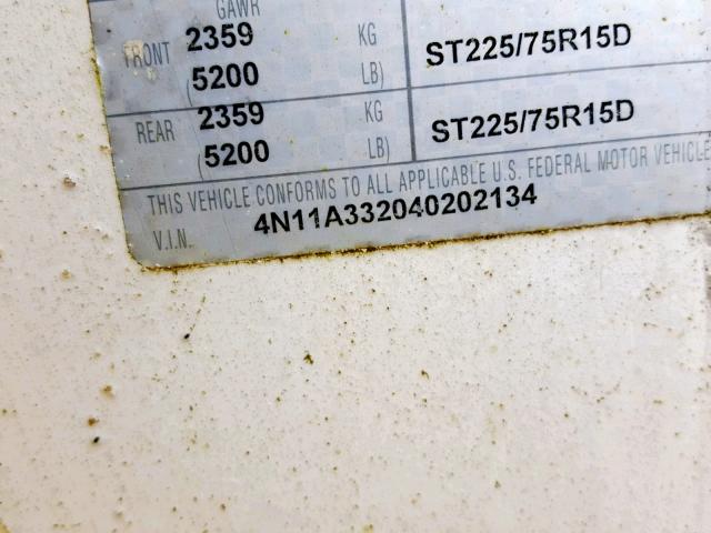 4N11A332040202134 - 2004 ARCTIC CAT FOX WHITE photo 8