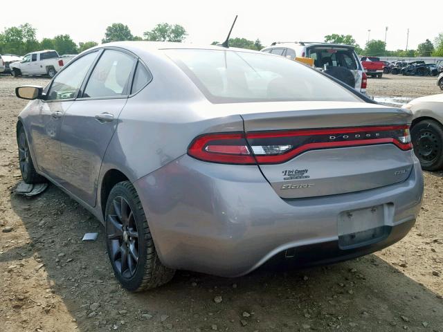 1C3CDFFA4GD817659 - 2016 DODGE DART SXT S SILVER photo 3