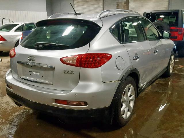 JN1AJ0HR8AM756435 - 2010 INFINITI EX35 BASE SILVER photo 4