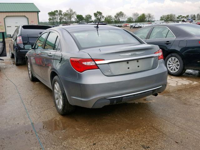 1C3CCBBBXCN129468 - 2012 CHRYSLER 200 TOURIN GRAY photo 3