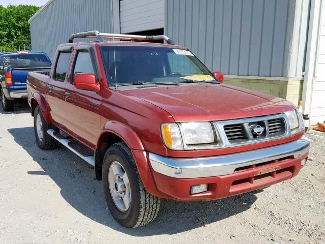 1N6ED27YXYC428148 - 2000 NISSAN FRONTIER C RED photo 1