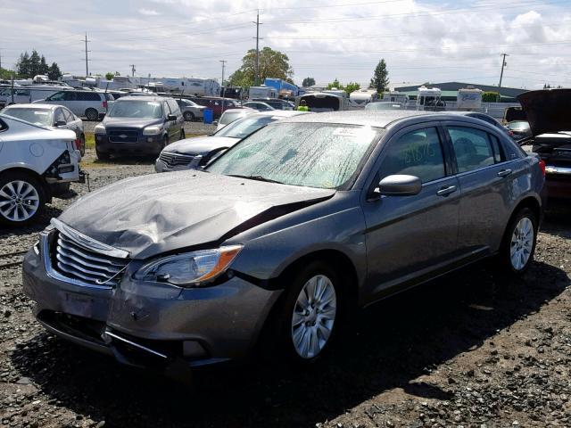 1C3BC4FB2BN593189 - 2011 CHRYSLER 200 LX CHARCOAL photo 2