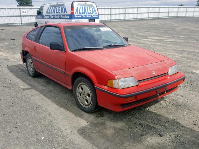 JHMEC1340HS039378 - 1987 HONDA CIVIC 1500 RED photo 1