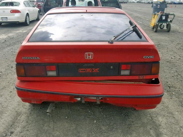 JHMEC1340HS039378 - 1987 HONDA CIVIC 1500 RED photo 9