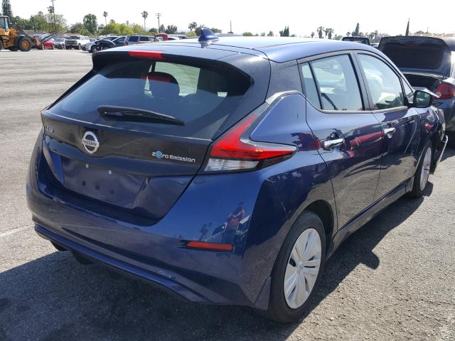 1N4AZ1CP6JC300690 - 2018 NISSAN LEAF S BLUE photo 4