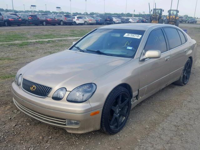 JT8BD69S510131249 - 2001 LEXUS GS 300 GOLD photo 2