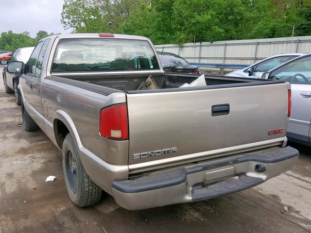 1GTCS19W318129793 - 2001 GMC SONOMA TAN photo 3