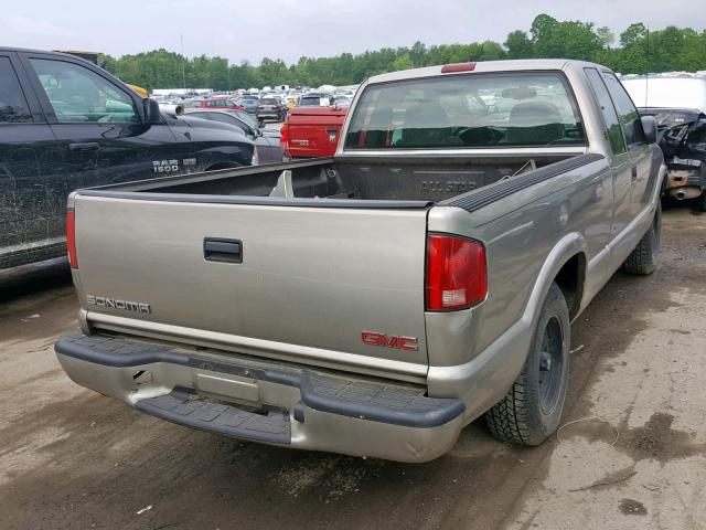 1GTCS19W318129793 - 2001 GMC SONOMA TAN photo 4