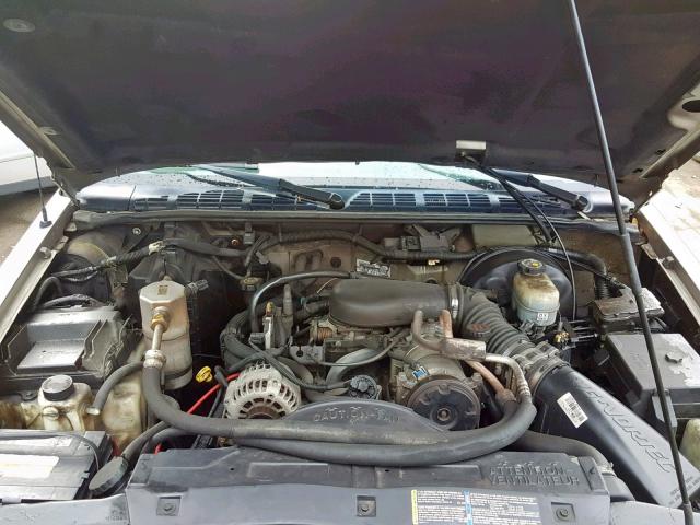 1GTCS19W318129793 - 2001 GMC SONOMA TAN photo 7